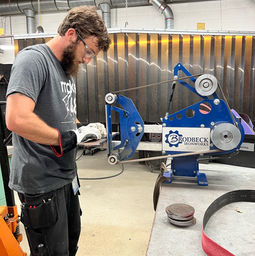 tool tech tyler using the brodbeck grinder