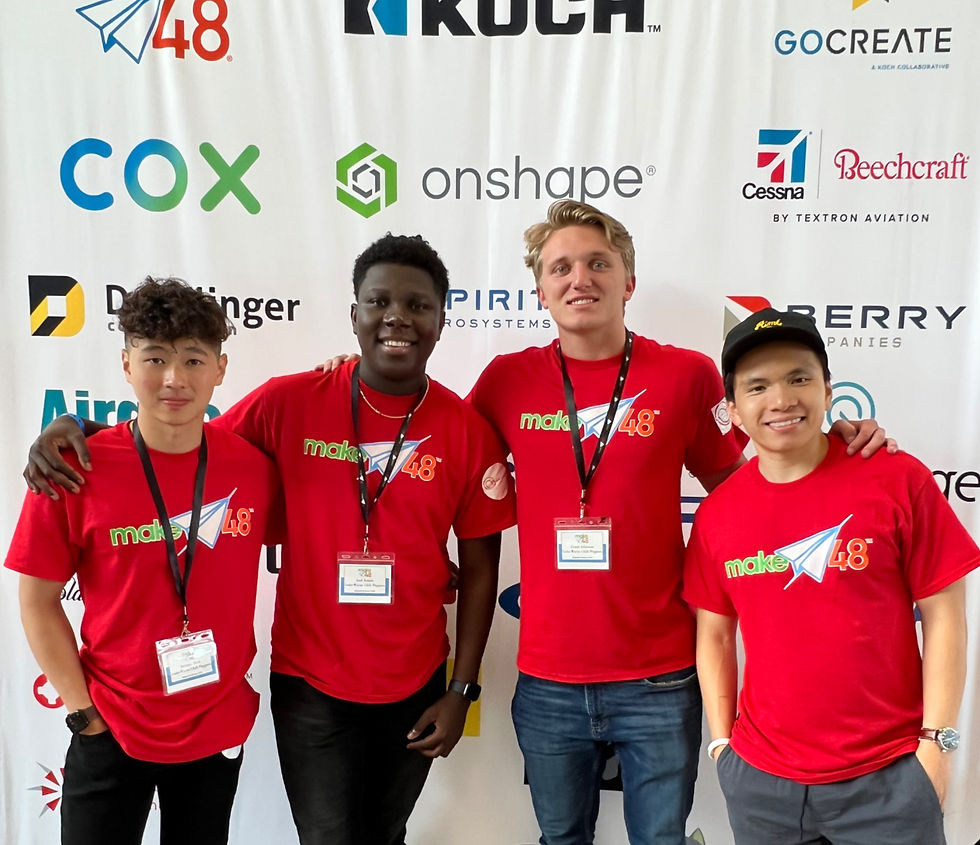 Wichita 2022 Team, Luke-Warm Chili Peppers (Jerome, Joel, Grant and Khanh)