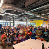 Group photo of everyone at the event before the clock started