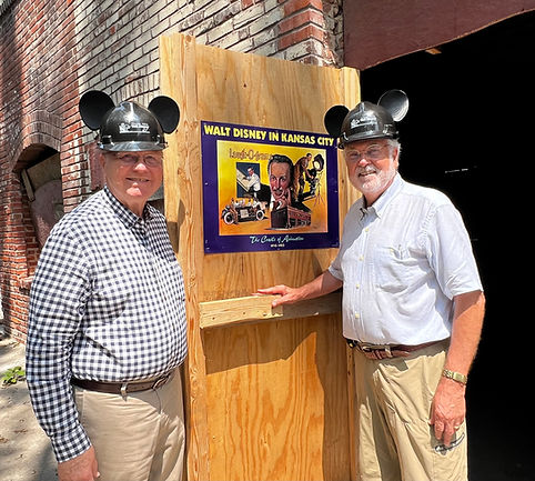 KC IMAGINE executive Ron Green and Laugh-O-gram Board Member Gary Sage