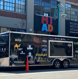 make48 tool trailer parked outside of MIAD