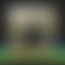 3 guys, 2 girls smiling in front of banner