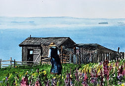 1654 OFF TO TEND THE CROPS 12 x 15  295.00.JPG