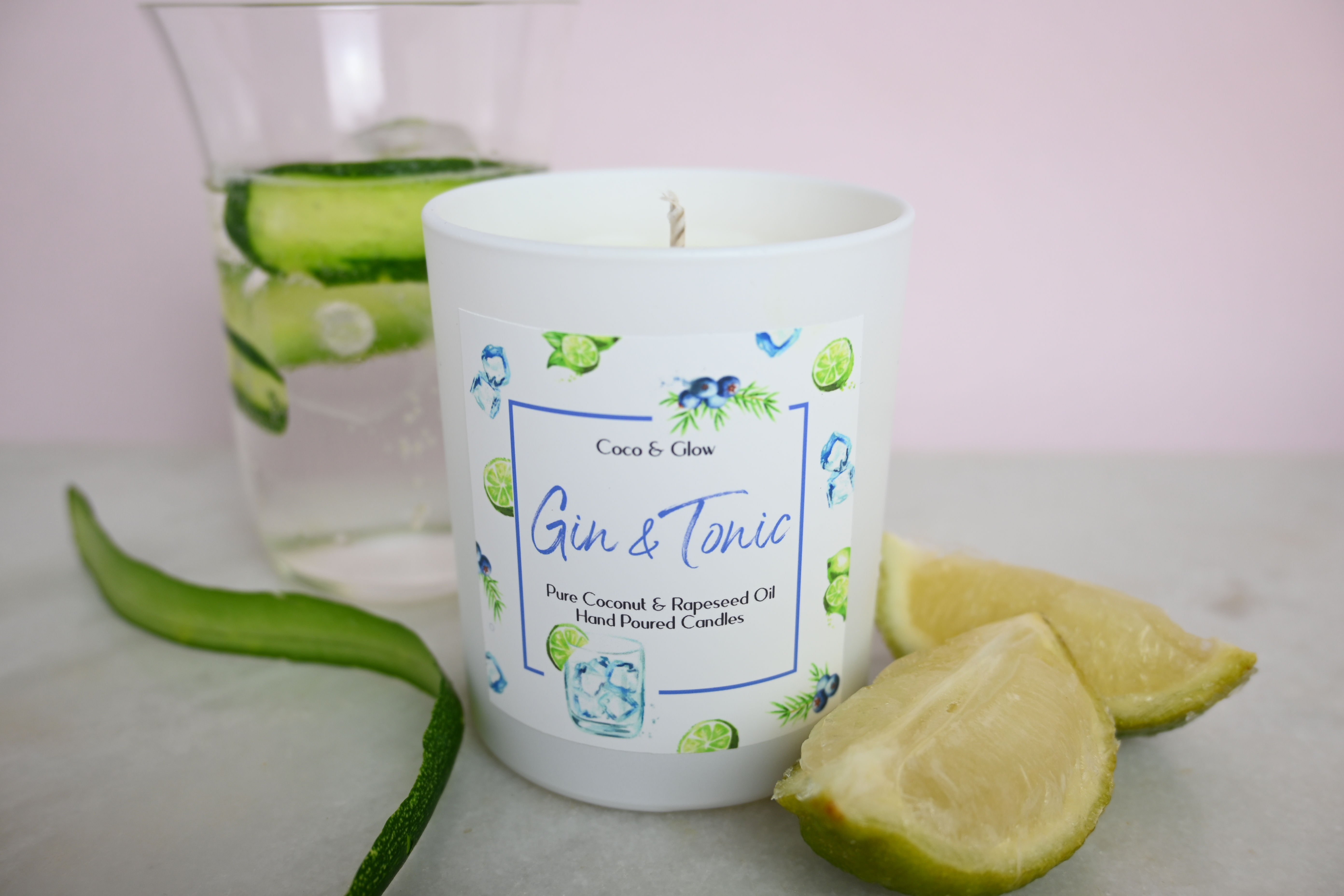 Cotton wick candle - Gin & Tonic