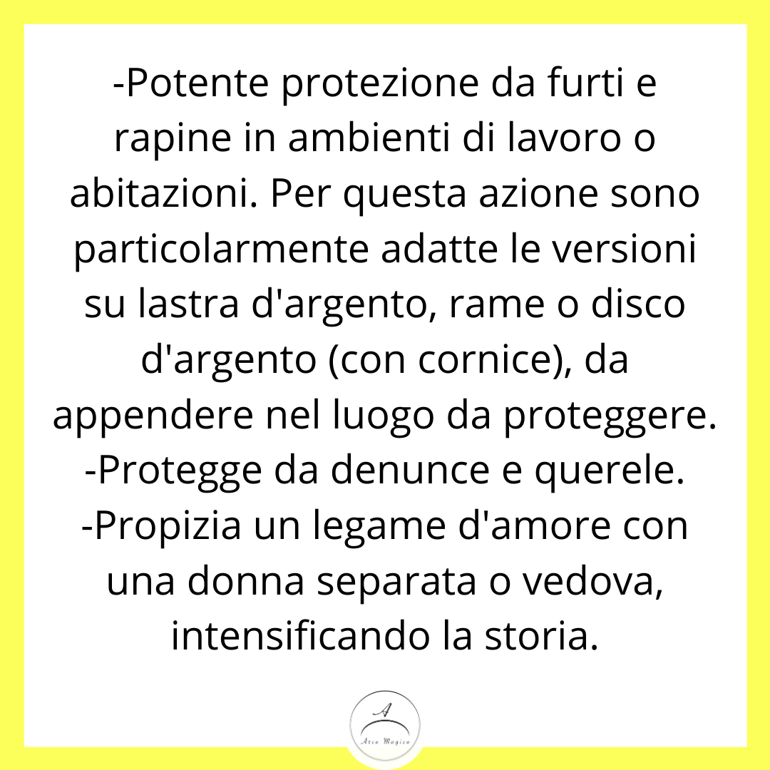 8° TALISMANO SUPREMO DI SATURNO