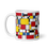 Thumbnail: White glossy mug - Mondrian