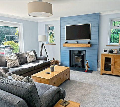 decorated living room