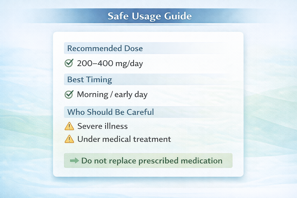 Tongkat Ali Safe Usage Guide