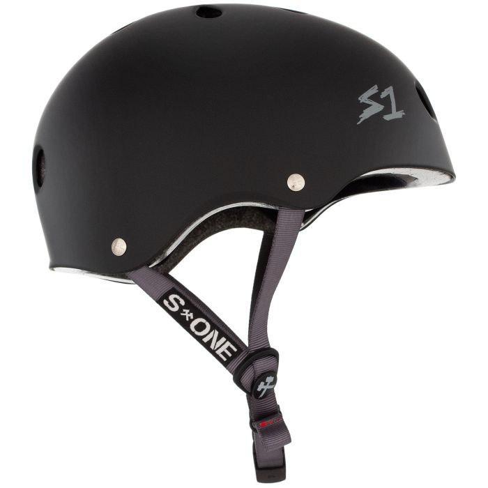 Helmet Lifer Black Matte Grey Straps - M