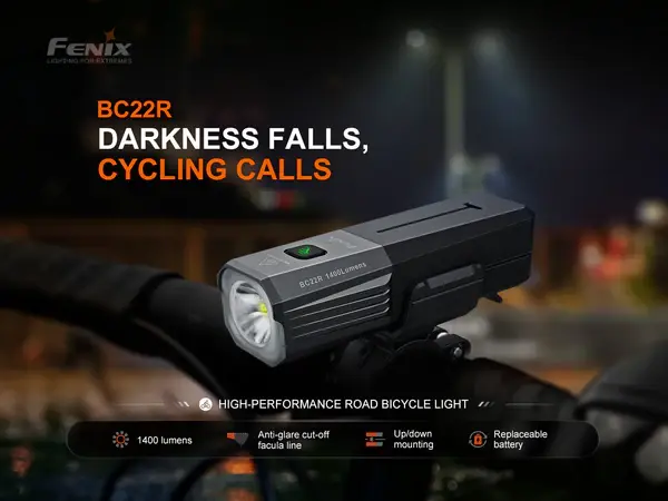 Miniature : Fenix BC22R - Lampe de vélo haute performance - 1400 lumens