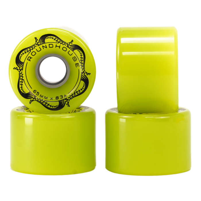 Miniature : Wheels Roundhouse Slick 65mm 83A - Green Glo