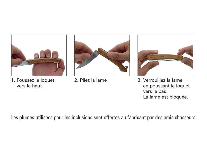 Miniature : LE THIERS DOZORME VERROU SOIES DE SANGLIER 12CM INOX