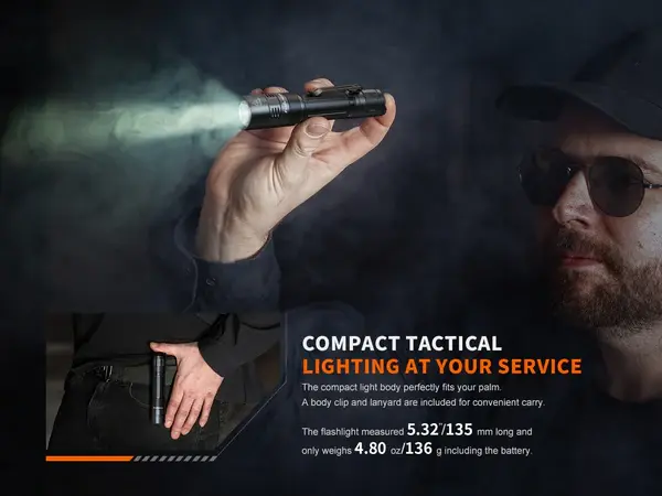 Miniature : Fenix PD32R Black - 1400 lumens - Rechargeable USB-C
