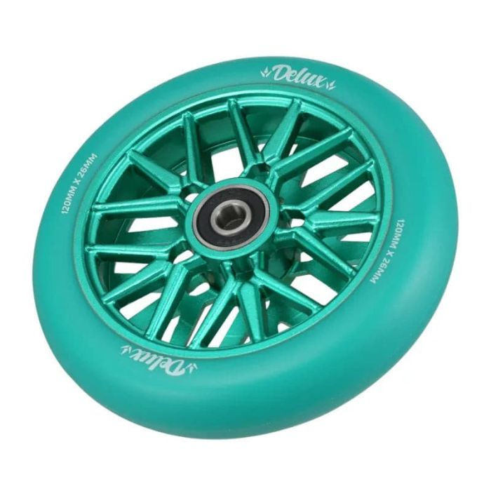 Miniature : Wheel 120mm Delux - Teal/Teal