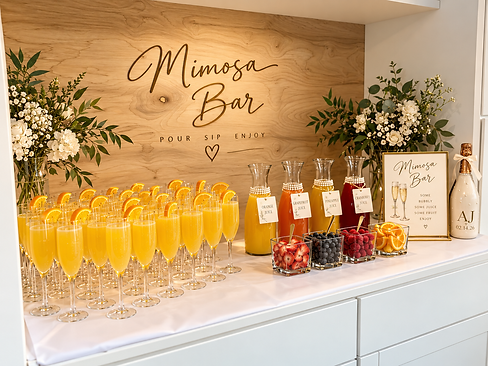 Bridal Shower drink bar