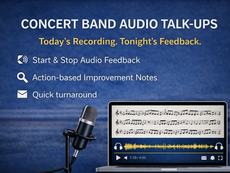 Concert Band Audio Talk-Ups
