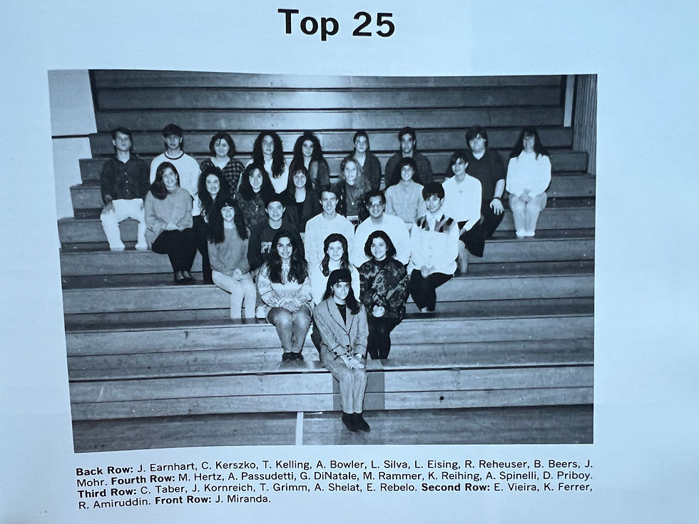 Mineloa HS, Long Island, NY — Nineteen Hundred and Ninety Three, Top Twenty Five