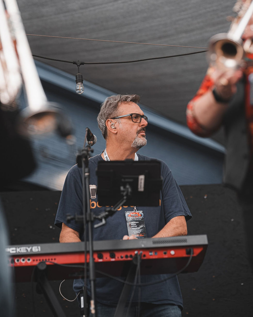 Whether it's piano, organ, or electric keys, Bob fills every corner of the sound with style and soul.
