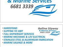 Ballina Slipway Business cards