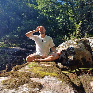 Practising Nadi Shodana Pranayma on Dartmoor