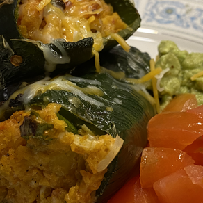 BUTTERNUT SQUASH STUFFED CHILIS
