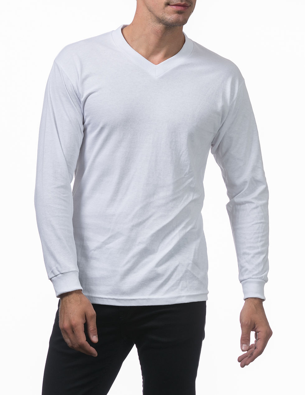 Thumbnail: Comfort Long Sleeve V-Neck Tee