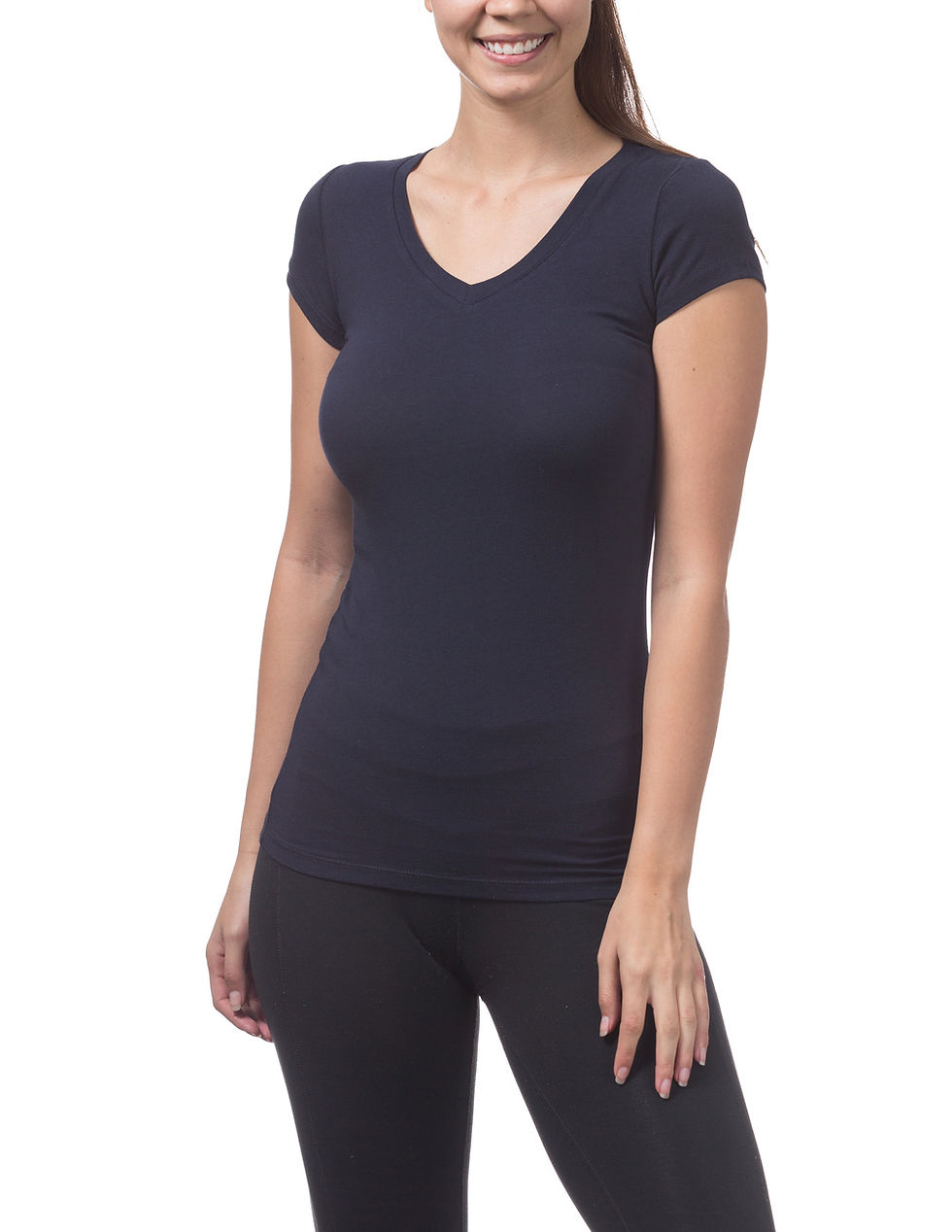 Thumbnail: Women's Short Sleeve V-neck Tee