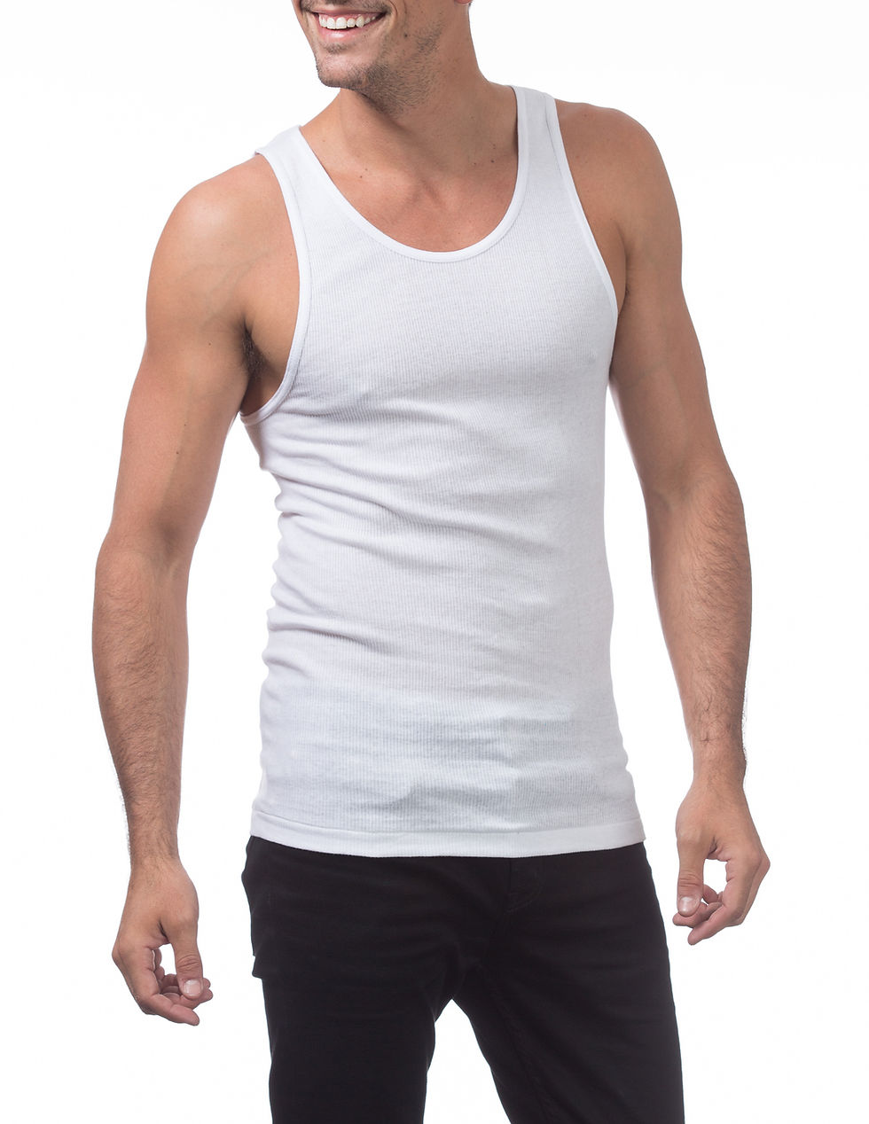 Thumbnail: Premium Ringspun Cotton Ribbed A-shirt