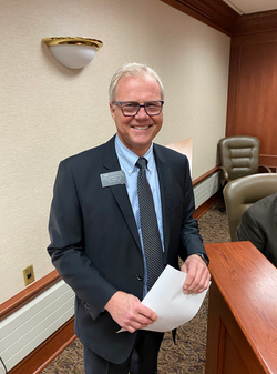 Mike Weisgram after a successful bill proposal