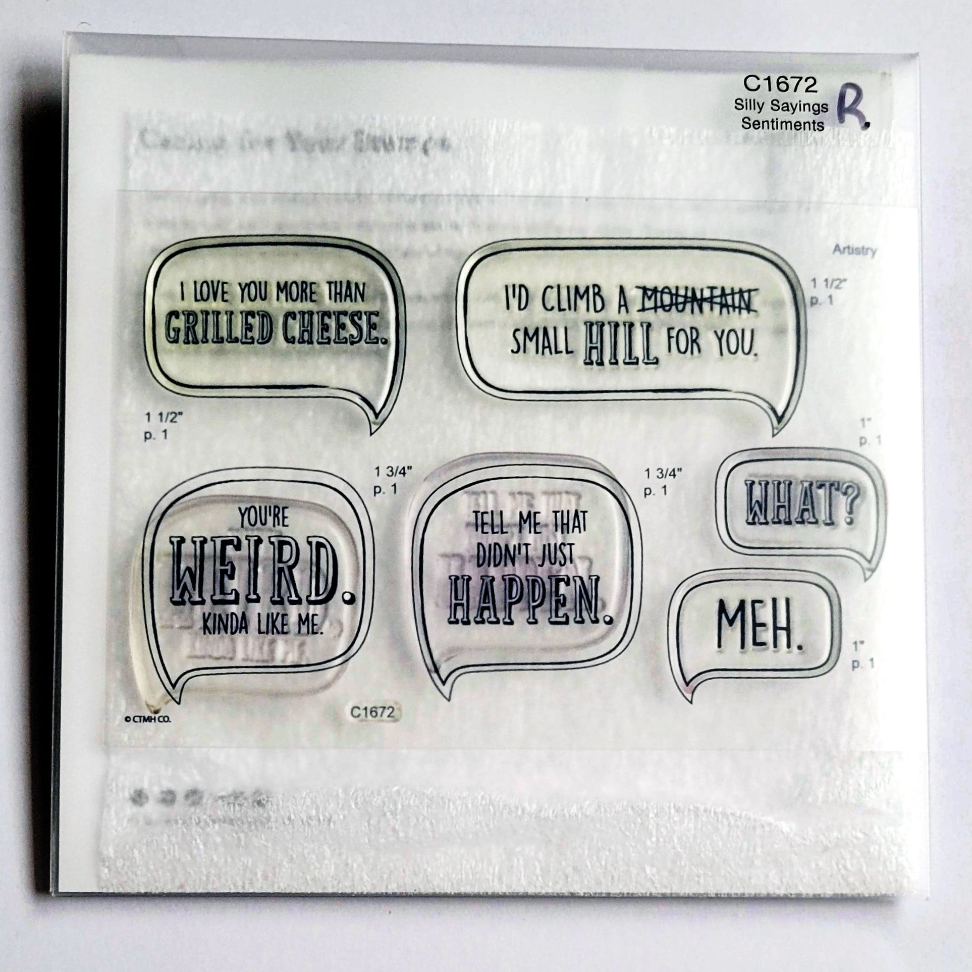 C1672 Retired CTMH Stamp Set