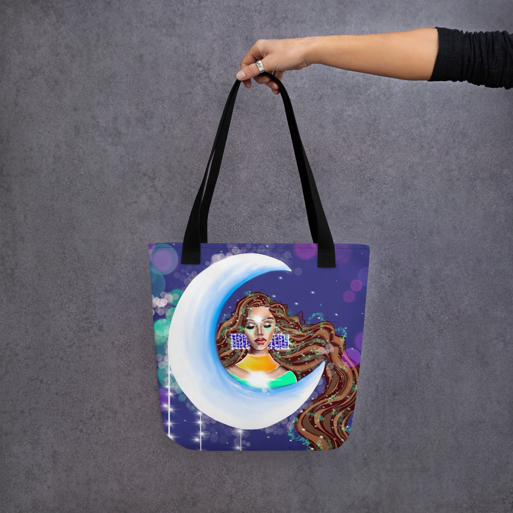 "Stardust Goddess" Art Tote Bag