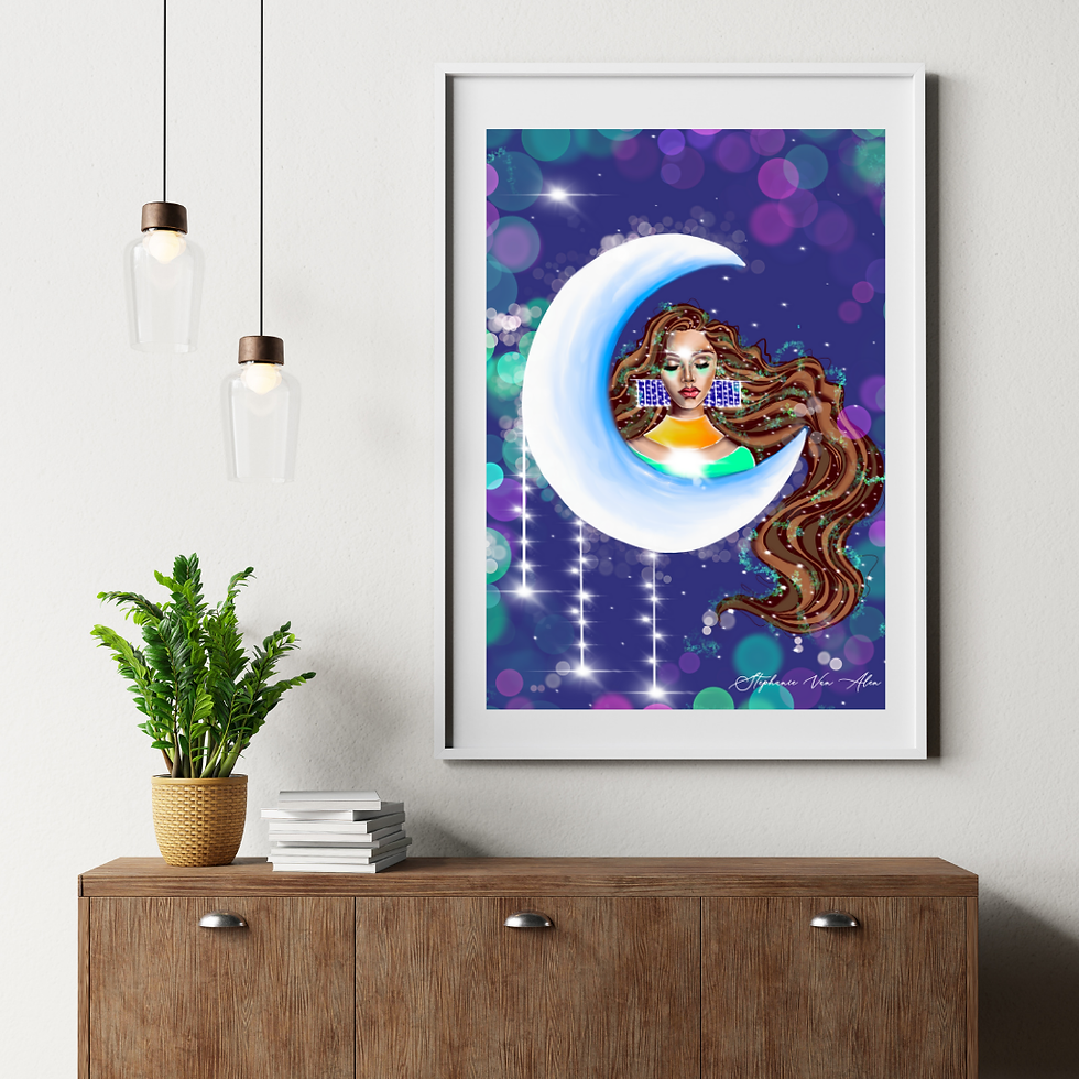 "Stardust Goddess" Art Print