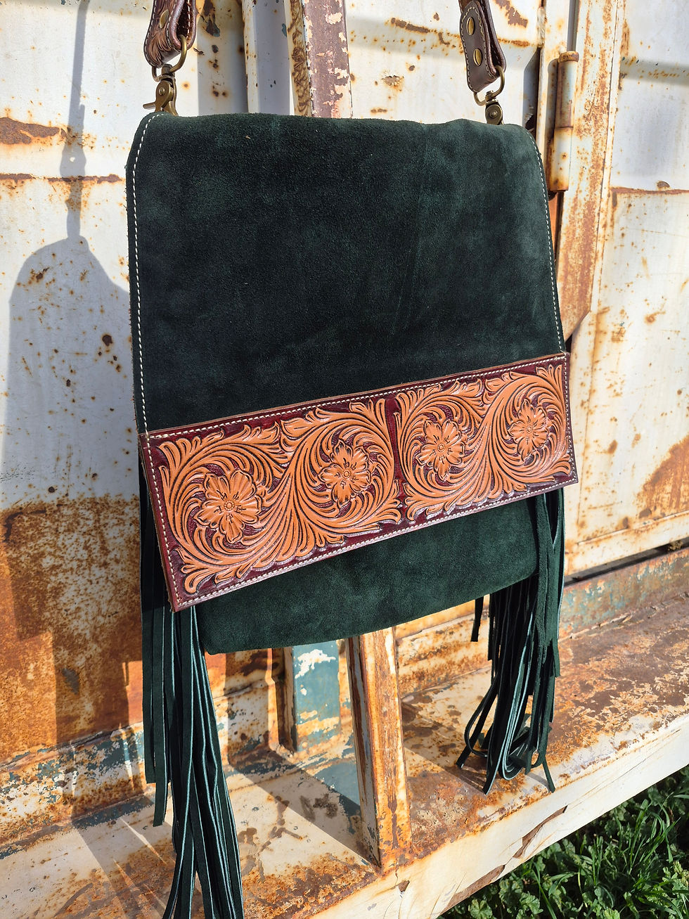 Thumbnail: The Green Suede Purse