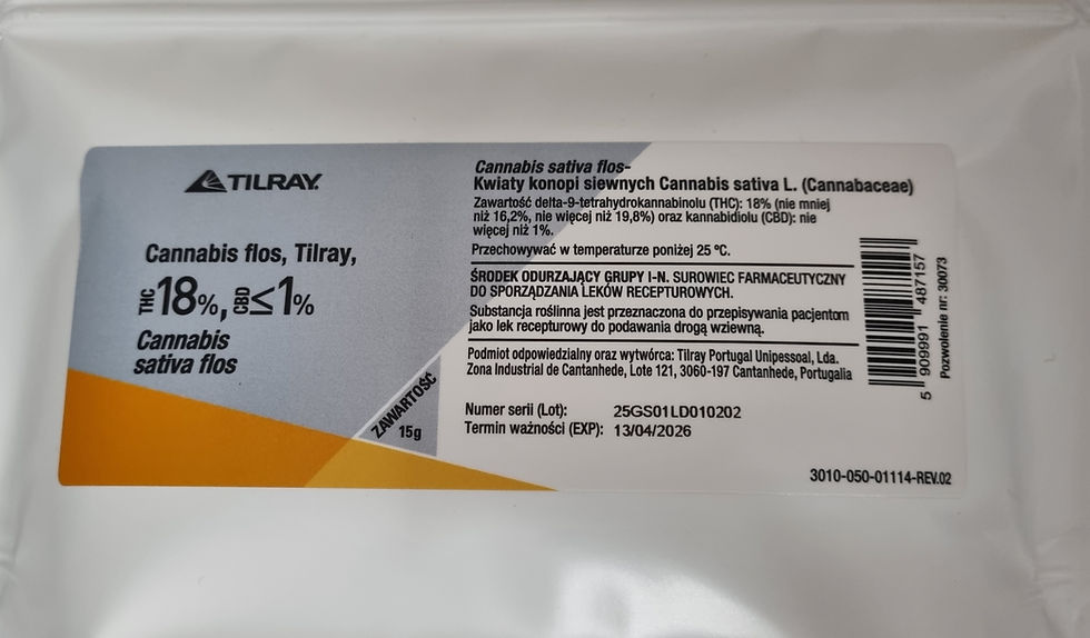         Hybryda/Sativa  -  Cannabis flos 18% THC Tilray - Lilac Diesel