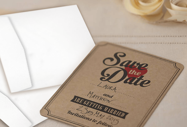 Thumbnail: Invitations - Kraft Paper