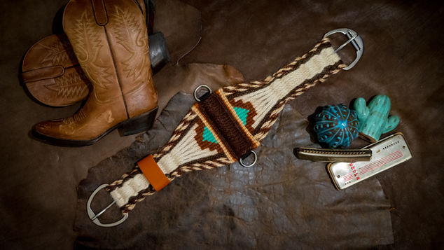 sangle western 100% mohair roper 23 brins