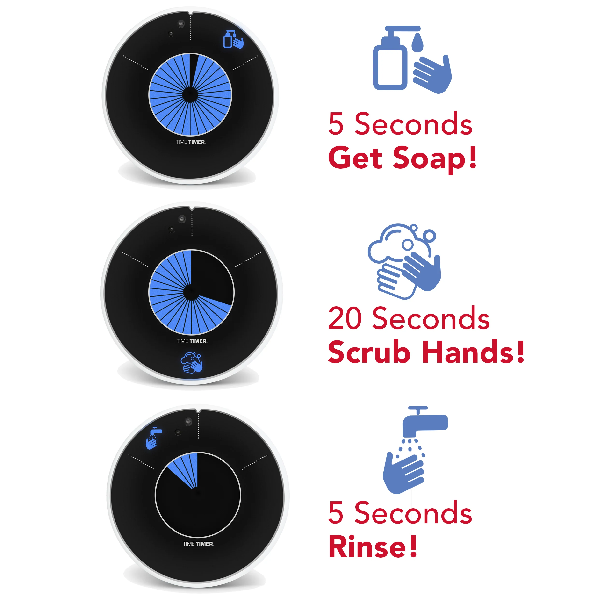 Time Timer® WASH - Touchless Handwashing Timer