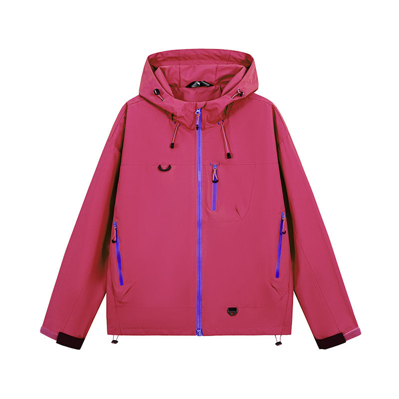 Thumbnail: Unisex Hiking Jacket Waterproof Autumn Windbreaker Ourdoor Hooded Coats Women