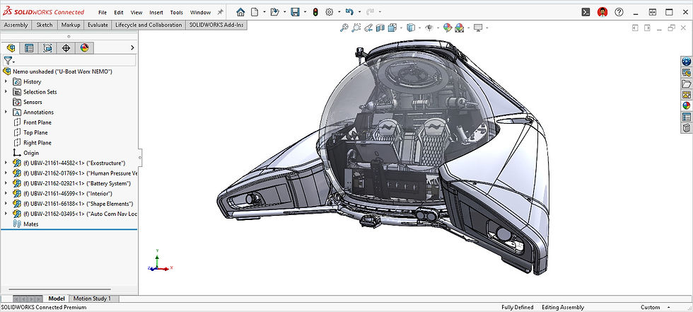 what is solidworks used for (a U-Boat design)