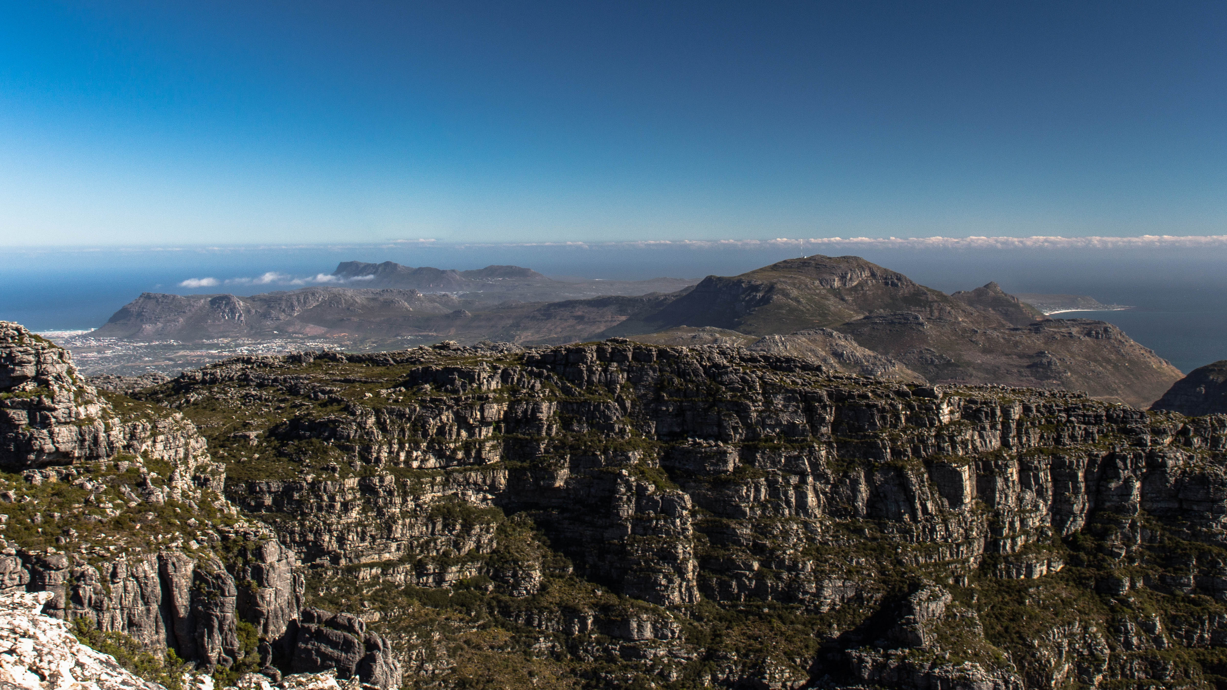 Blick vom Tafelberg bis zum Kap