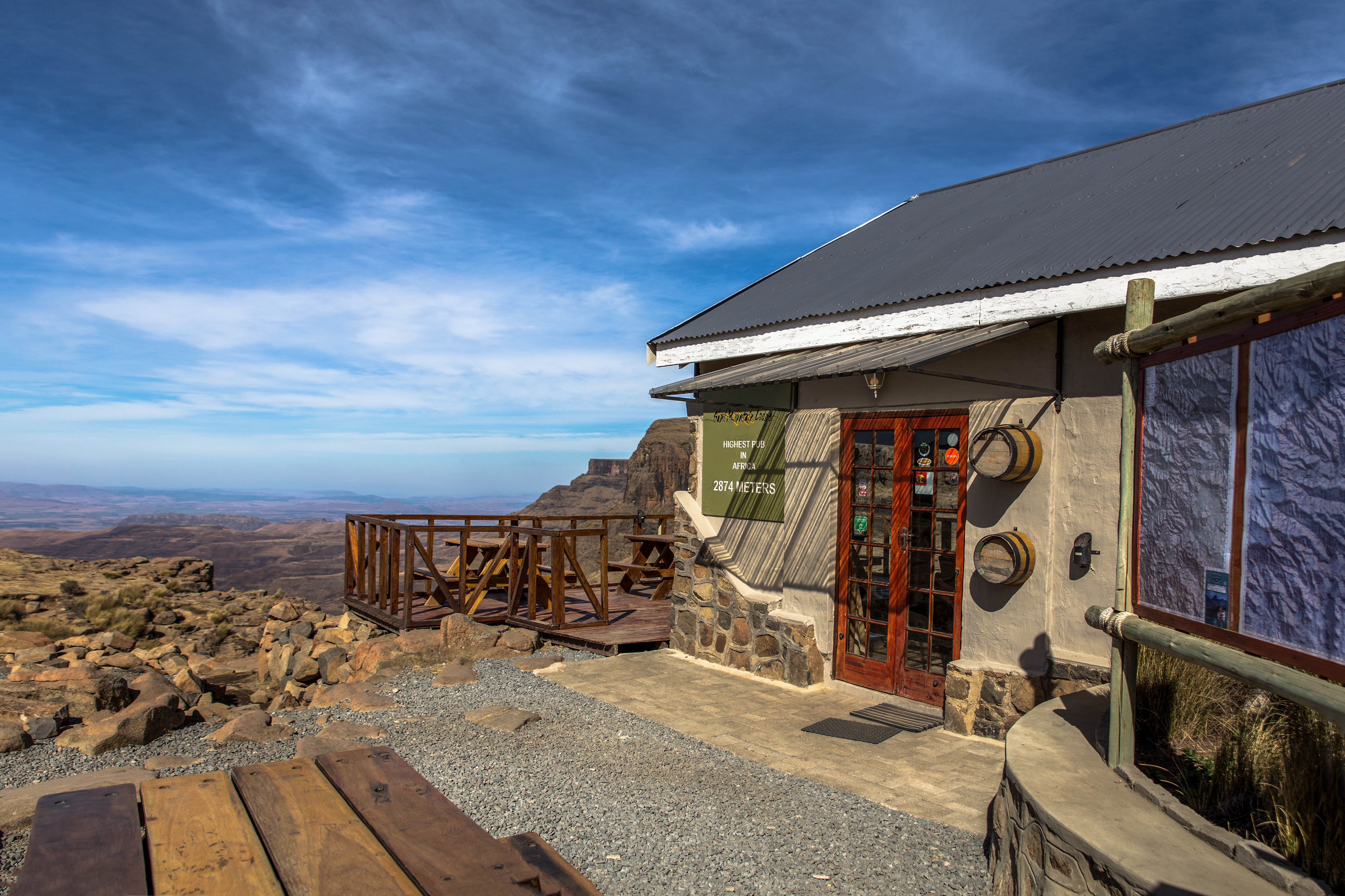 Afrikas höchster Pub auf 2.874 m