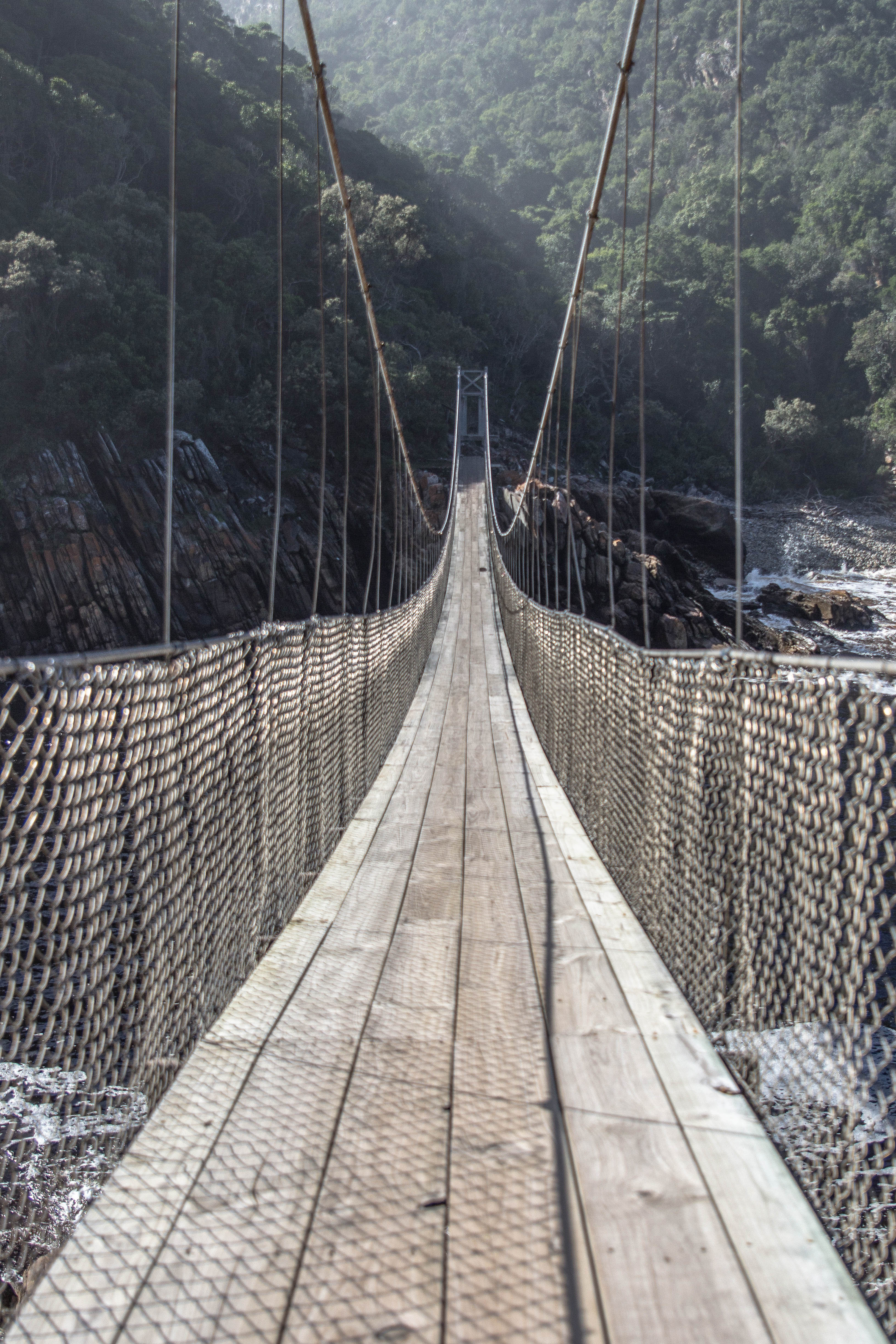 Hängebrücke über den Storms River