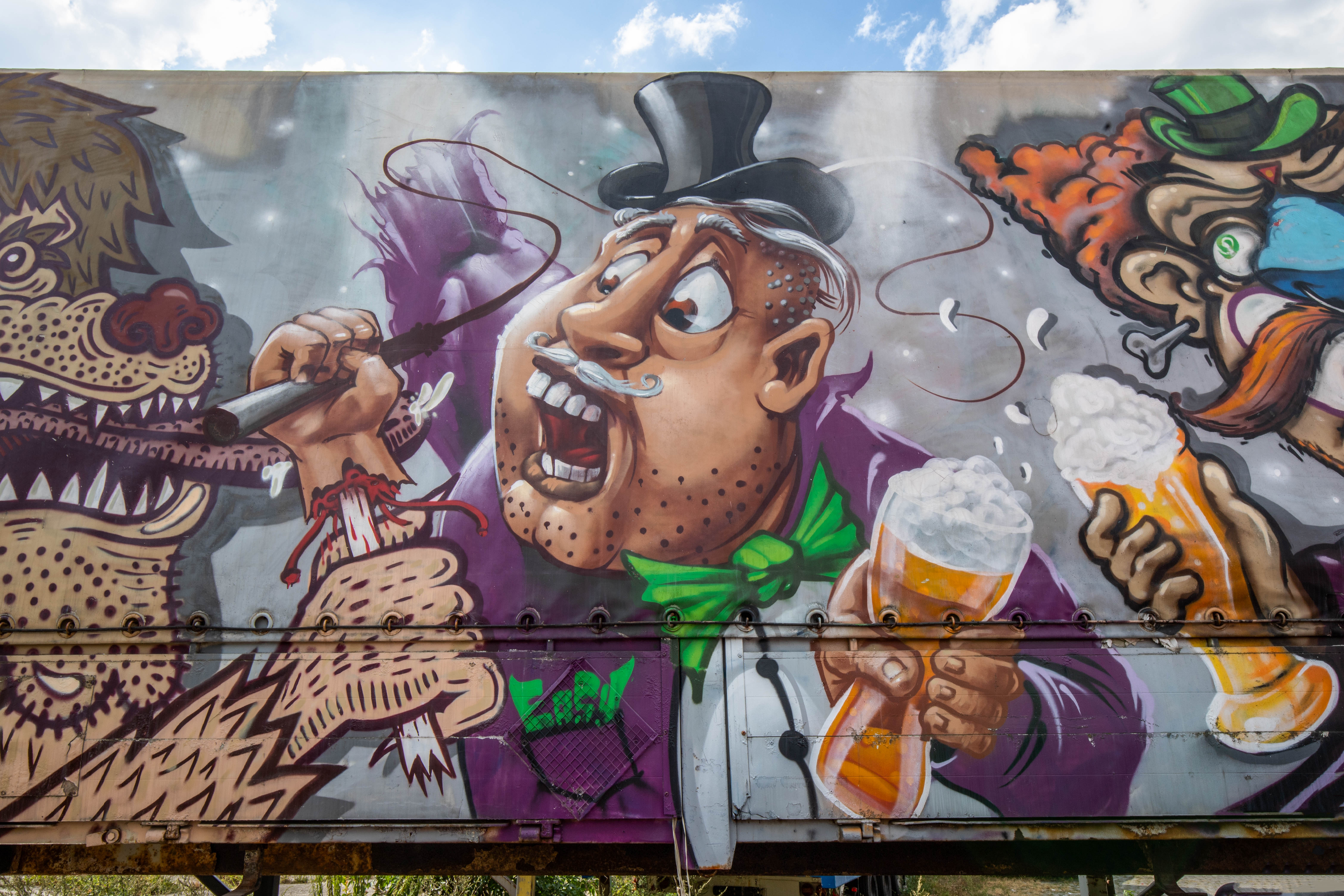 Graffiti auf Bayrisch