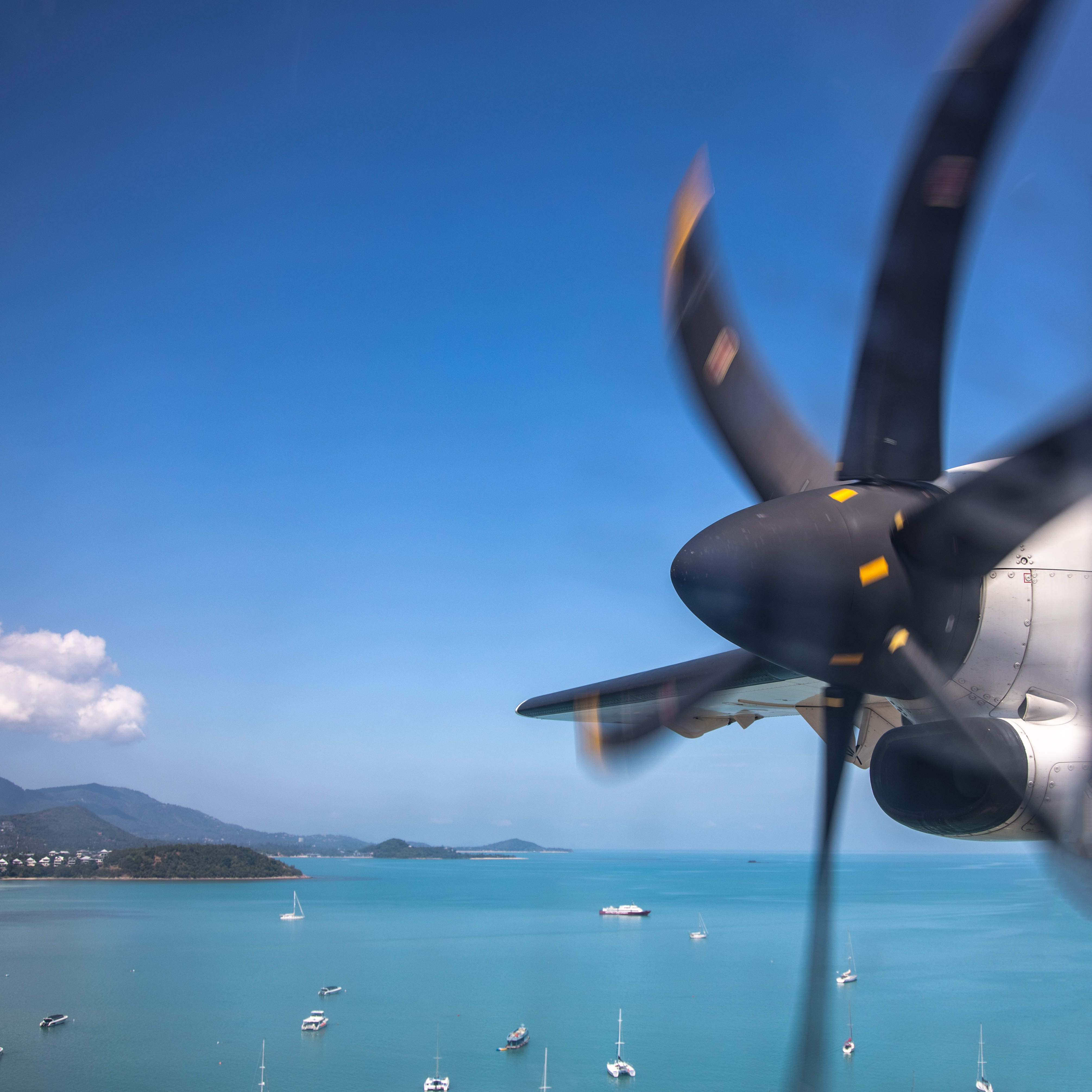 Landeanflug auf Koh Samui