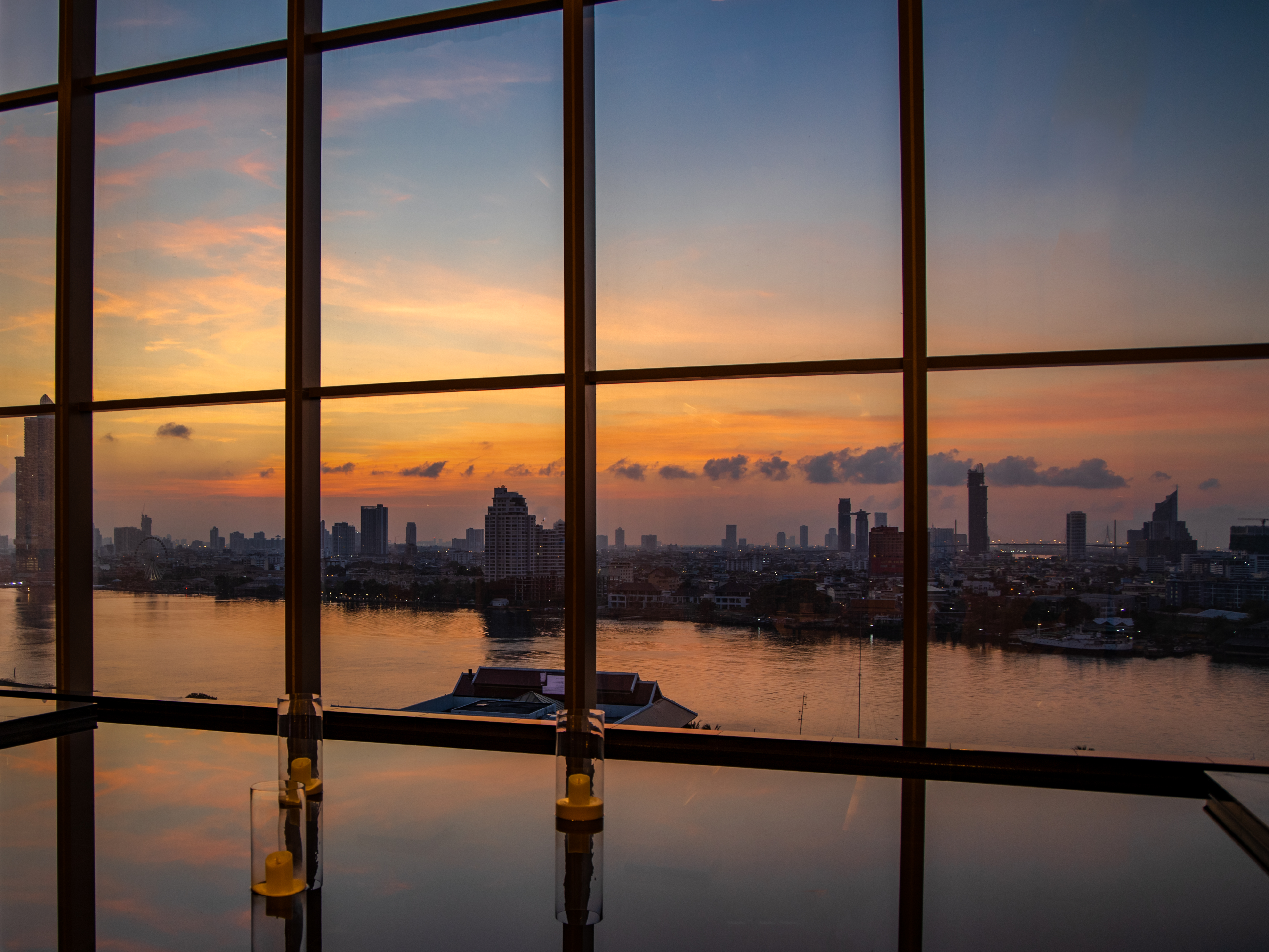 Morgens - Blick über den Chao Praya