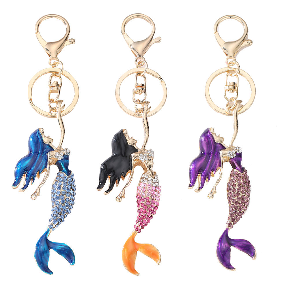 Crystal Mermaid Bling Keychain