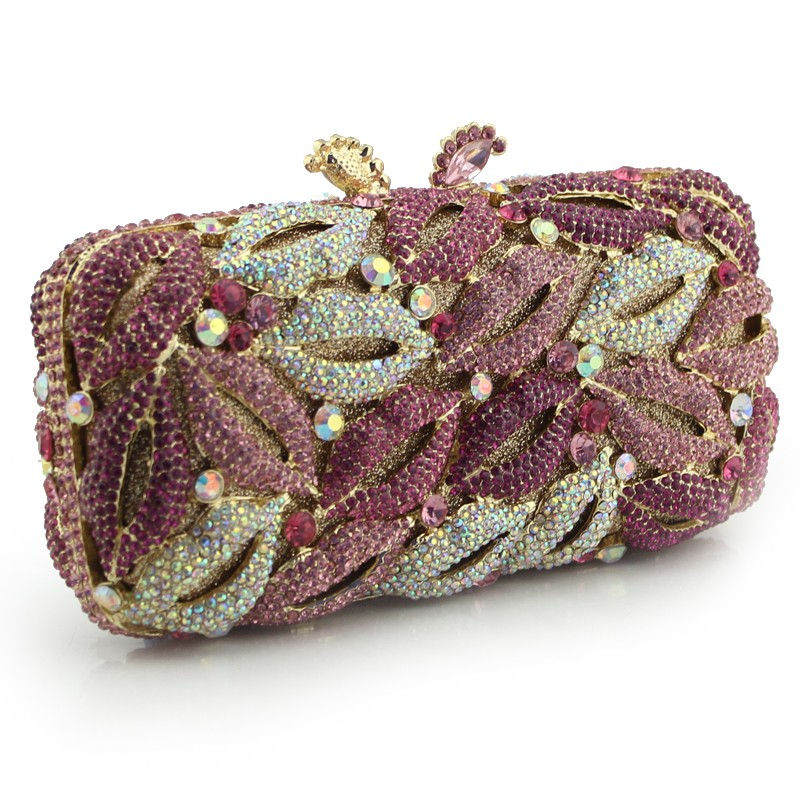 Thumbnail: Kissed Crystal Clutch Handbag