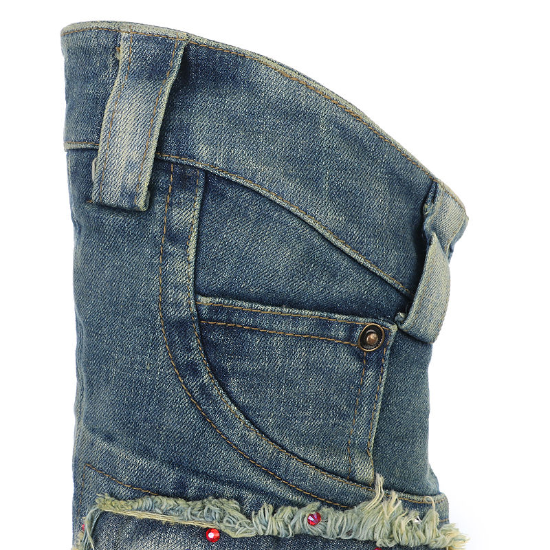 Thumbnail: Diamond Denim Custom Boots
