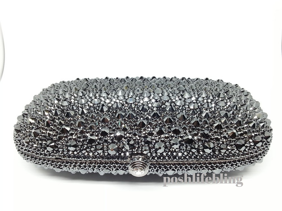 Thumbnail: Limited Ed Swarovski Black Diamond Clutch