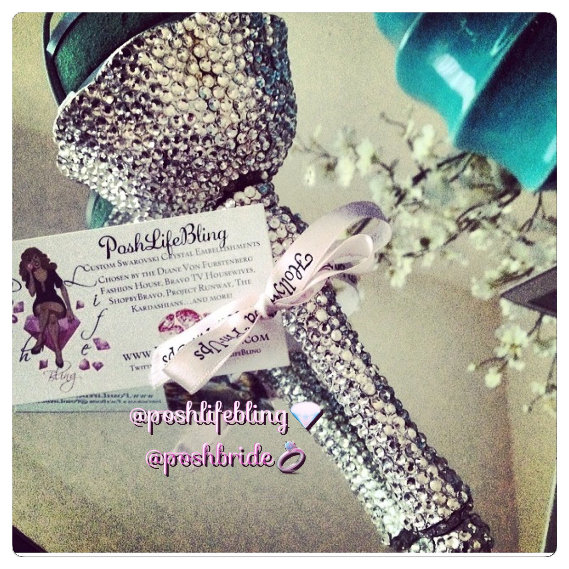 All Crystal Custom Bouquet Holder